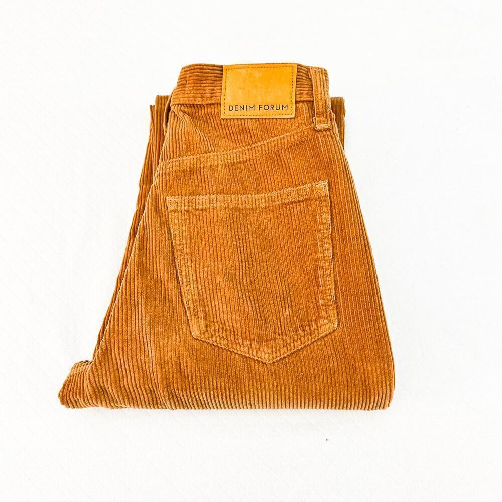Denim Forum The Joni High Rise Loose Corduroy Style Pants Size 24 x 30L